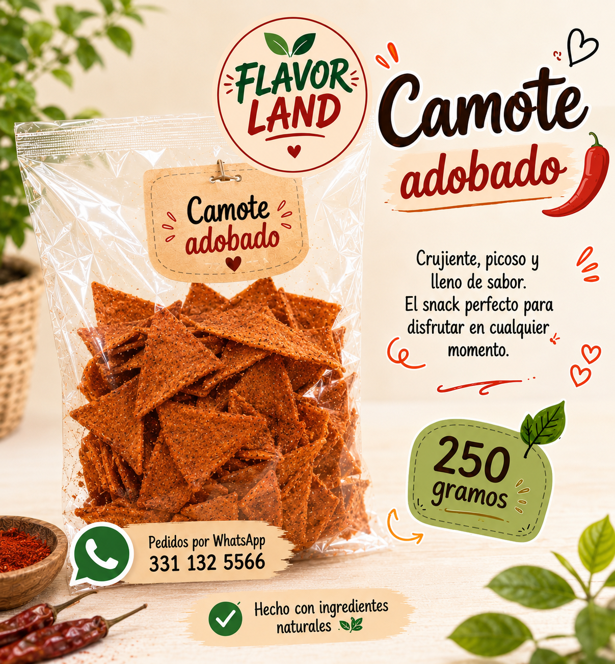 Camote con Adobada